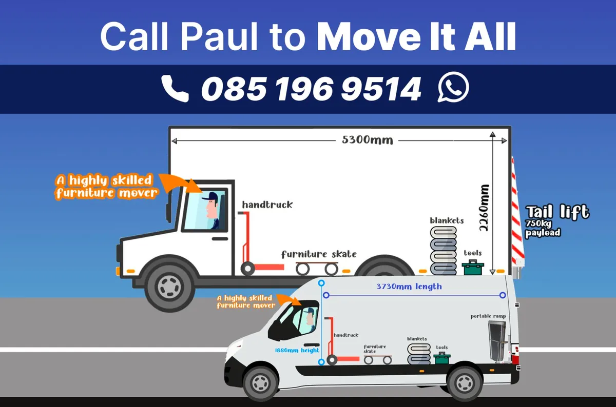 Man with a Big Box van Dublin 0851969514 - Image 1