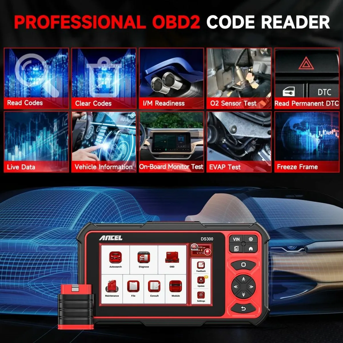 Ancel DS 300 Car Scanner - Image 3