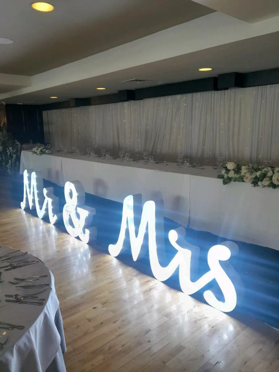 Wedding Led letters, Photobooth , tayto wall - Image 2
