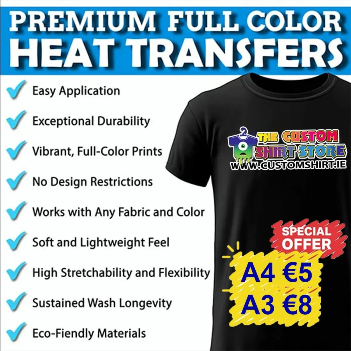 Full Colour Heat Transfers