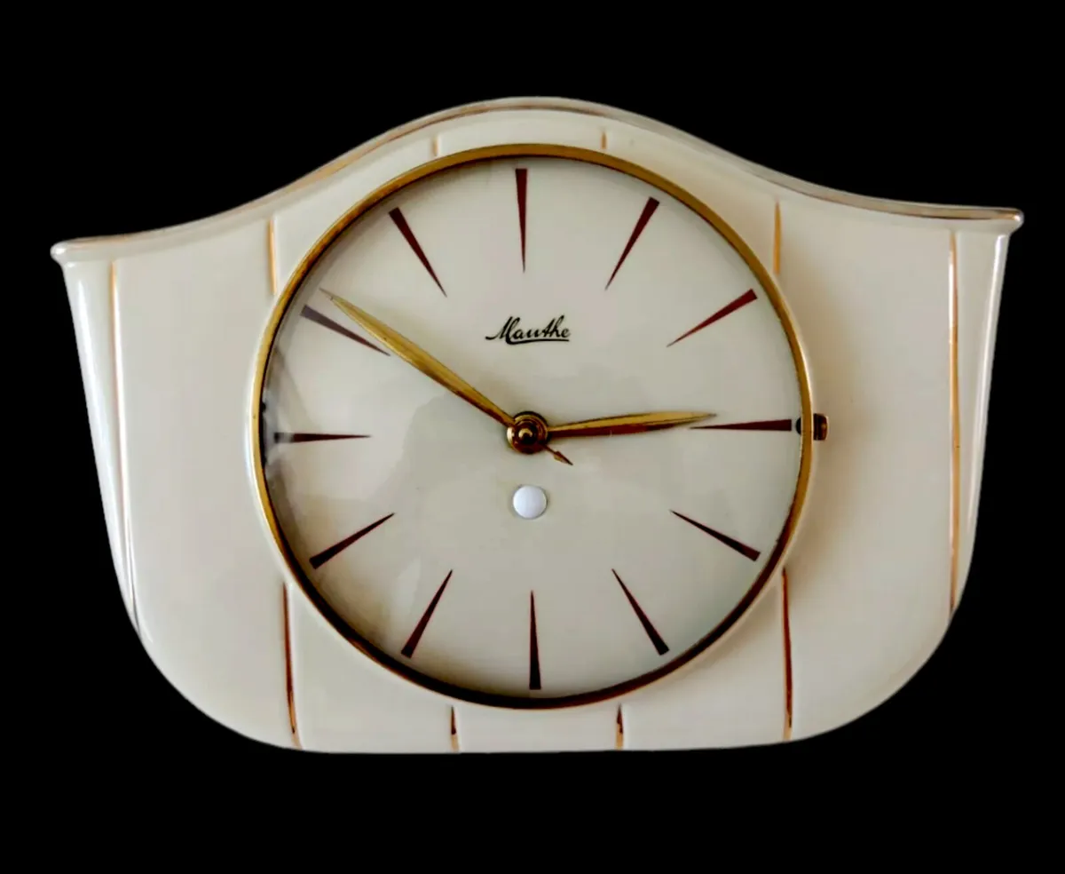 1960s Mauthe designer Electric wall clock - Image 1