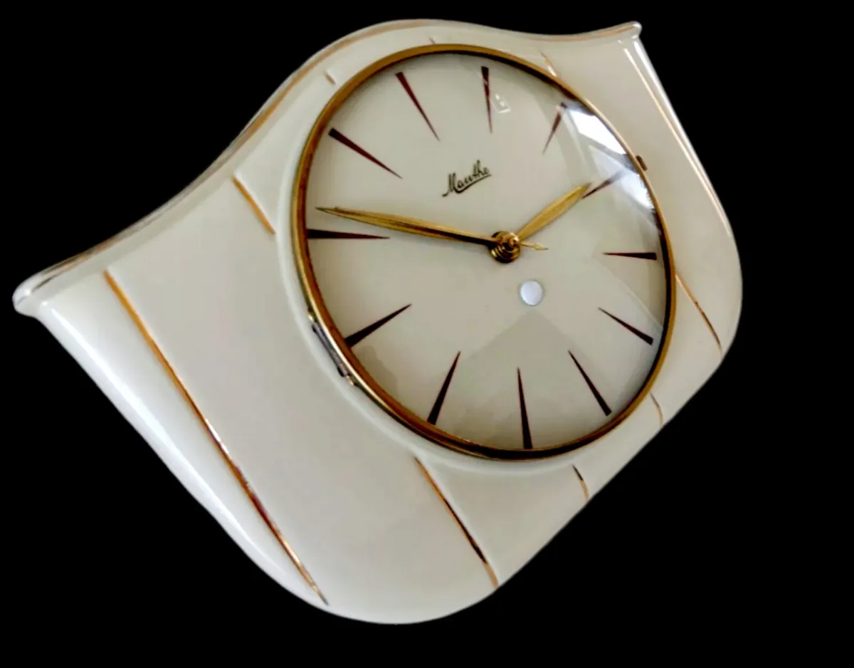 1960s Mauthe designer Electric wall clock - Image 2