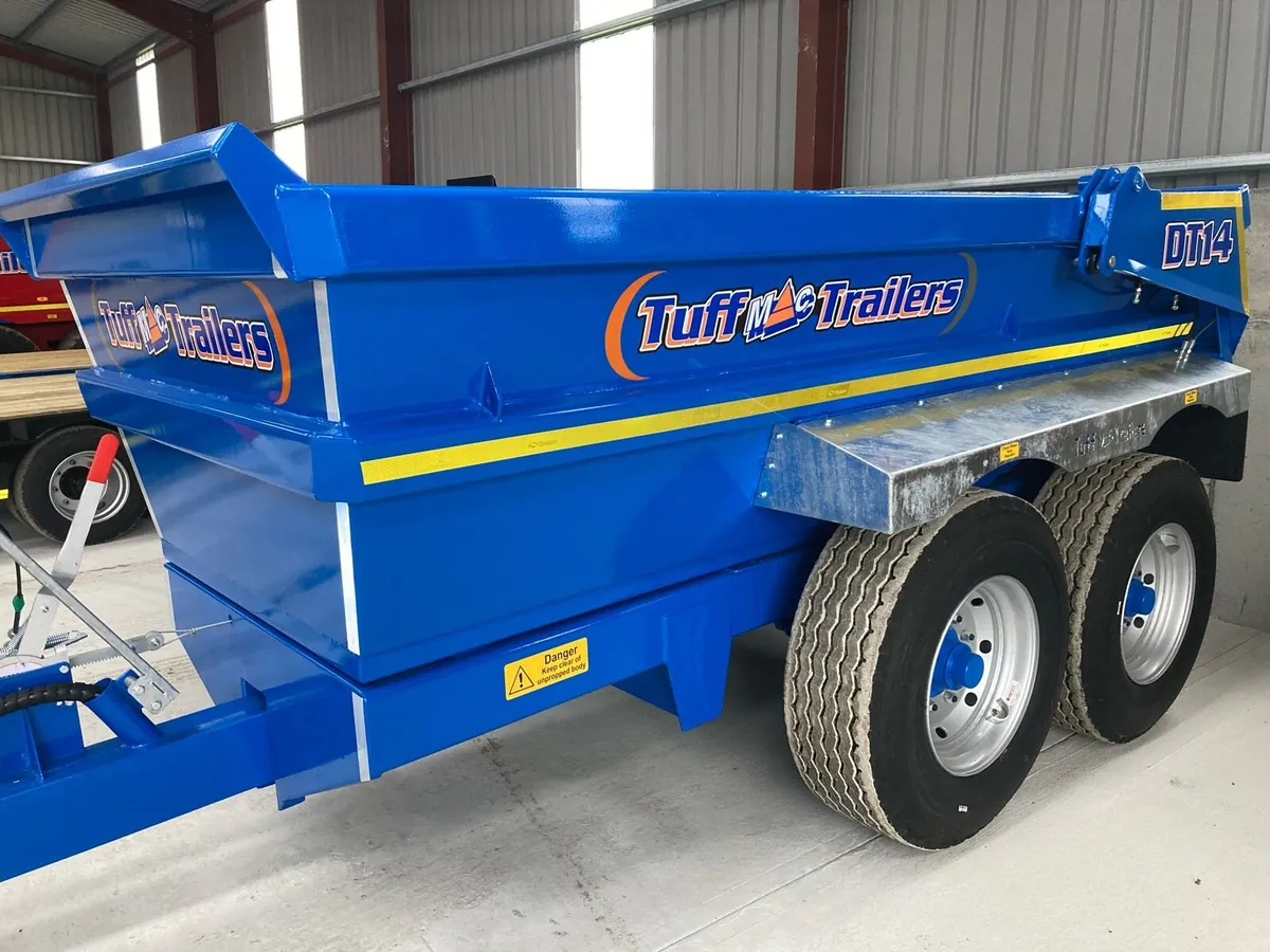 New tuffmac 14 t dump trailer buckets brushes - Image 1