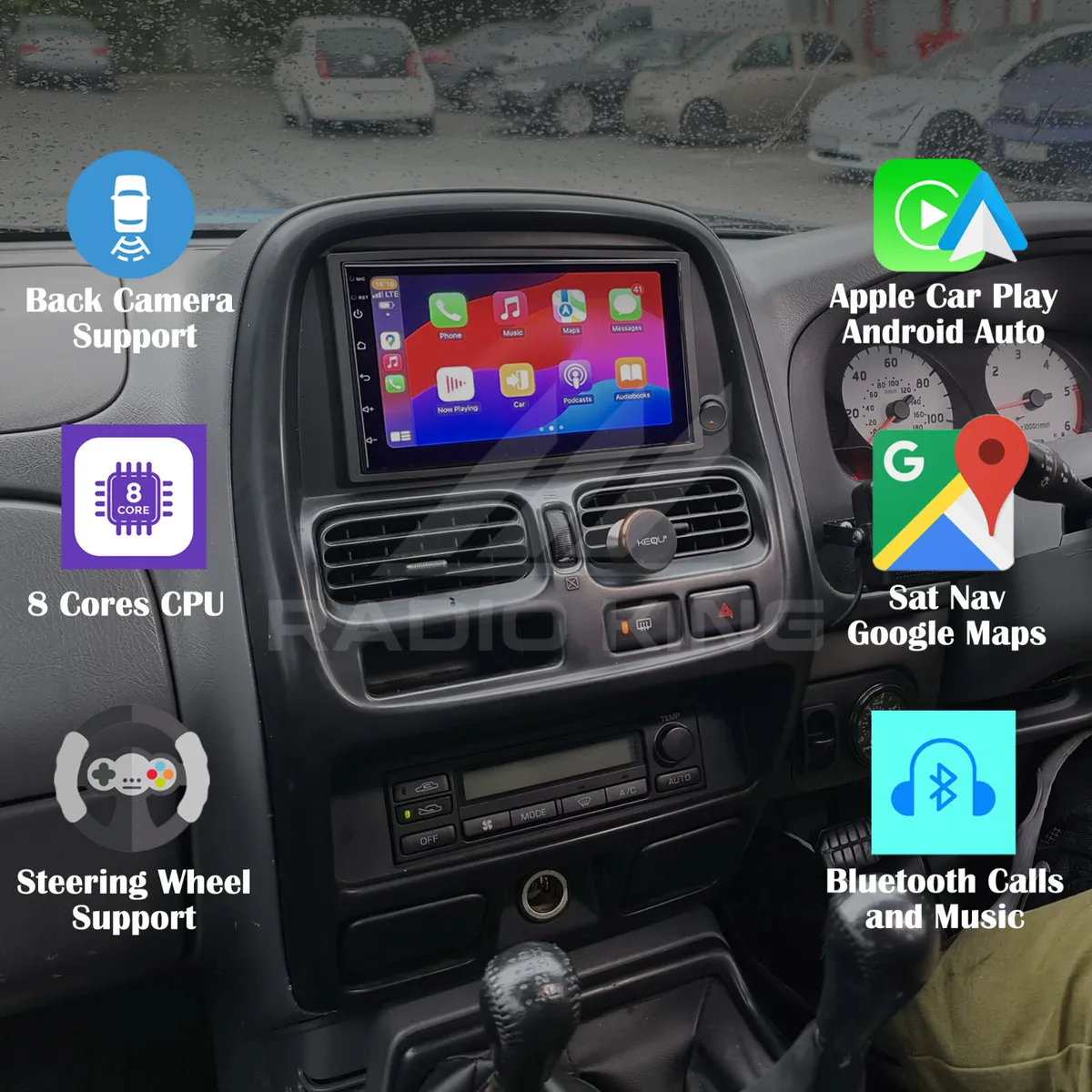 PREMIUM CARPLAY NISSAN D22 ANDROID AUTO RADIO - Image 1