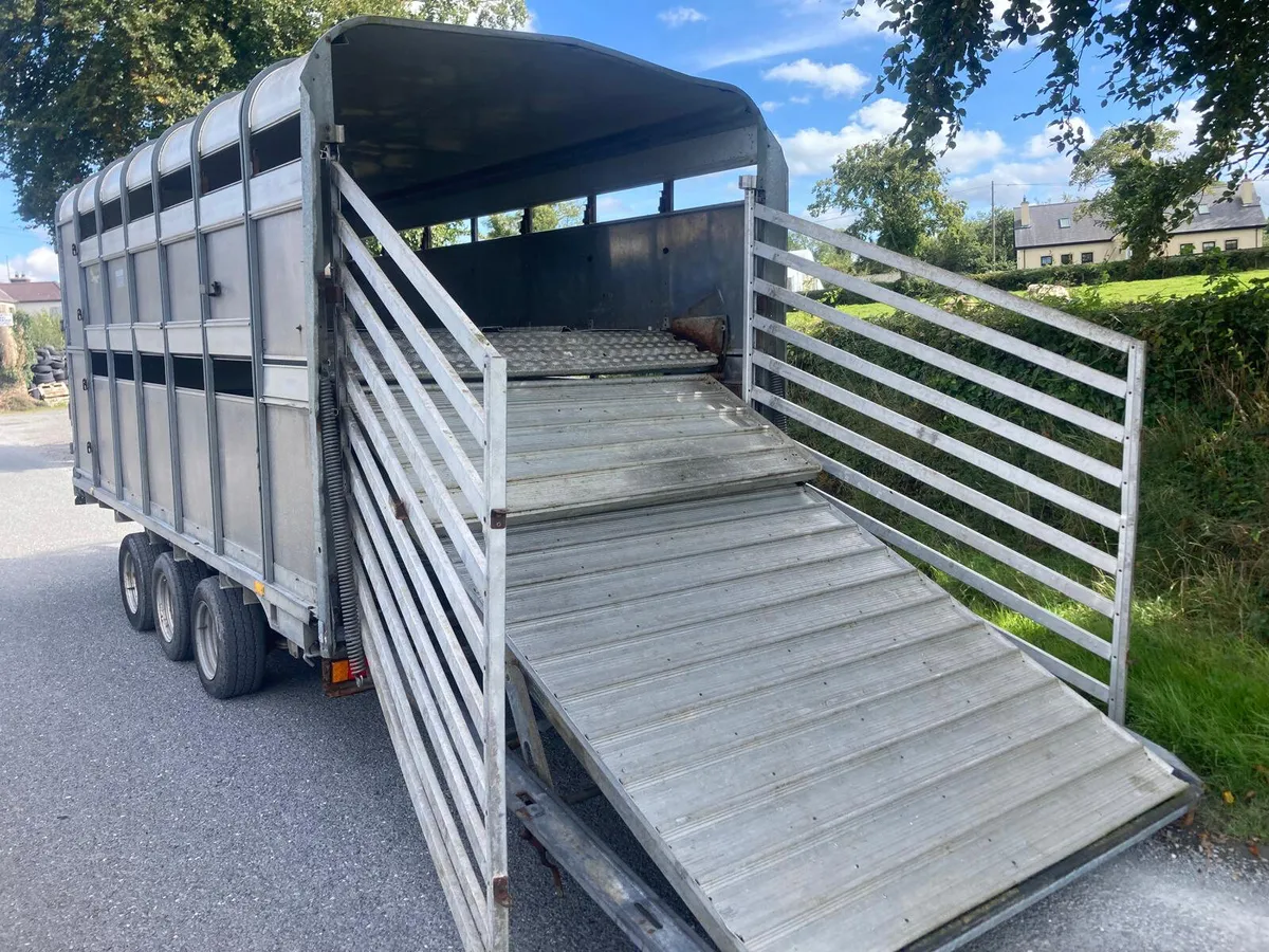 08 Ifor Williams DP120 14ft Sheep Decks Trailer - Image 1