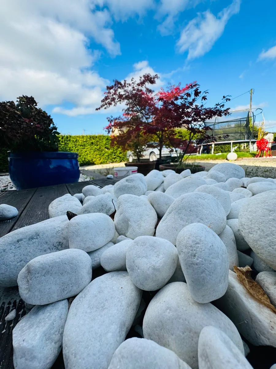 Decorative stone plum slate cobbles pebbles rocks - Image 2