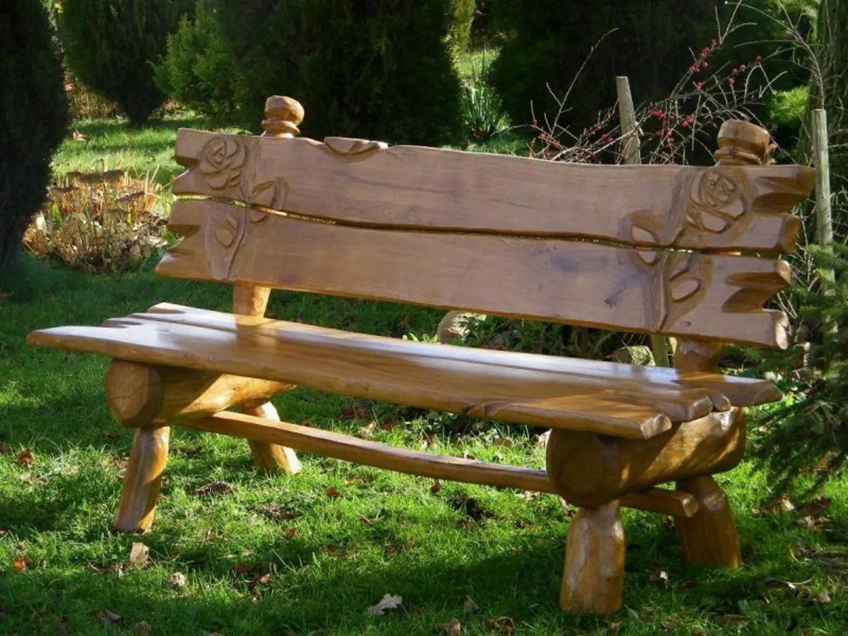 Garden furniture swing table bench chair planter - Image 4