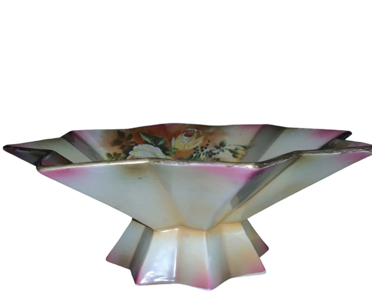 Antique Royal Art Longton pedestal bowl - Image 3