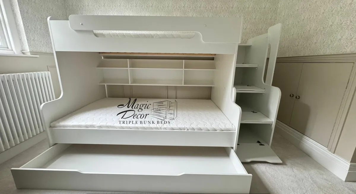 Henry Triple Bed with Mattresses - Free Delivery* - Image 4