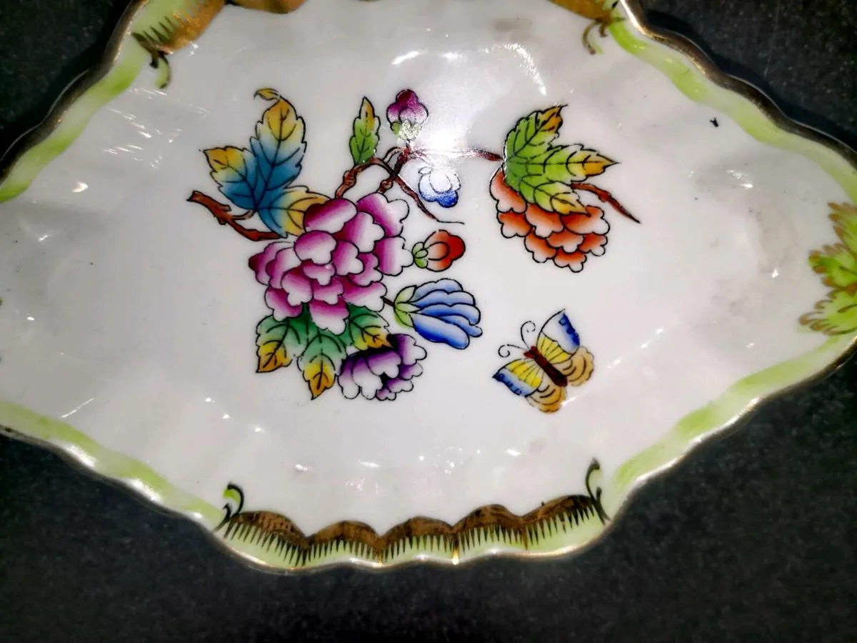 Herend Queen Victoria pattern tray and holder - Image 3