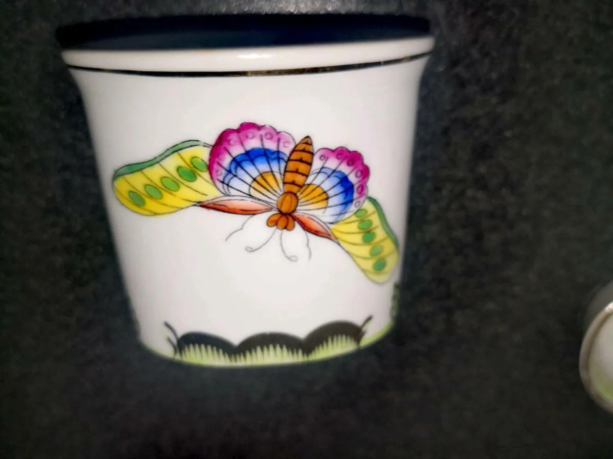 Herend Queen Victoria pattern tray and holder - Image 4