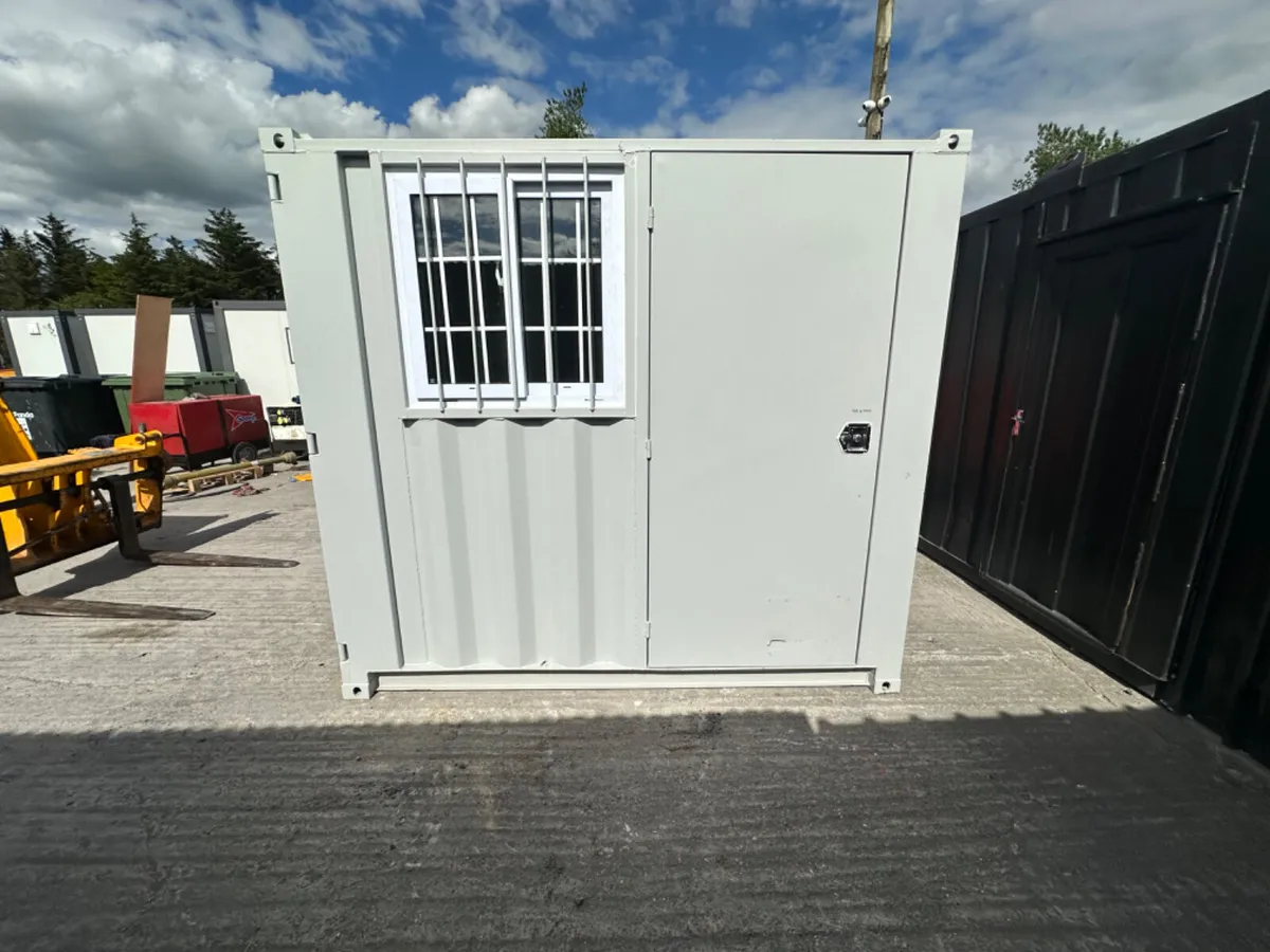 8ft Office Container with Pedestrian Door - Image 1