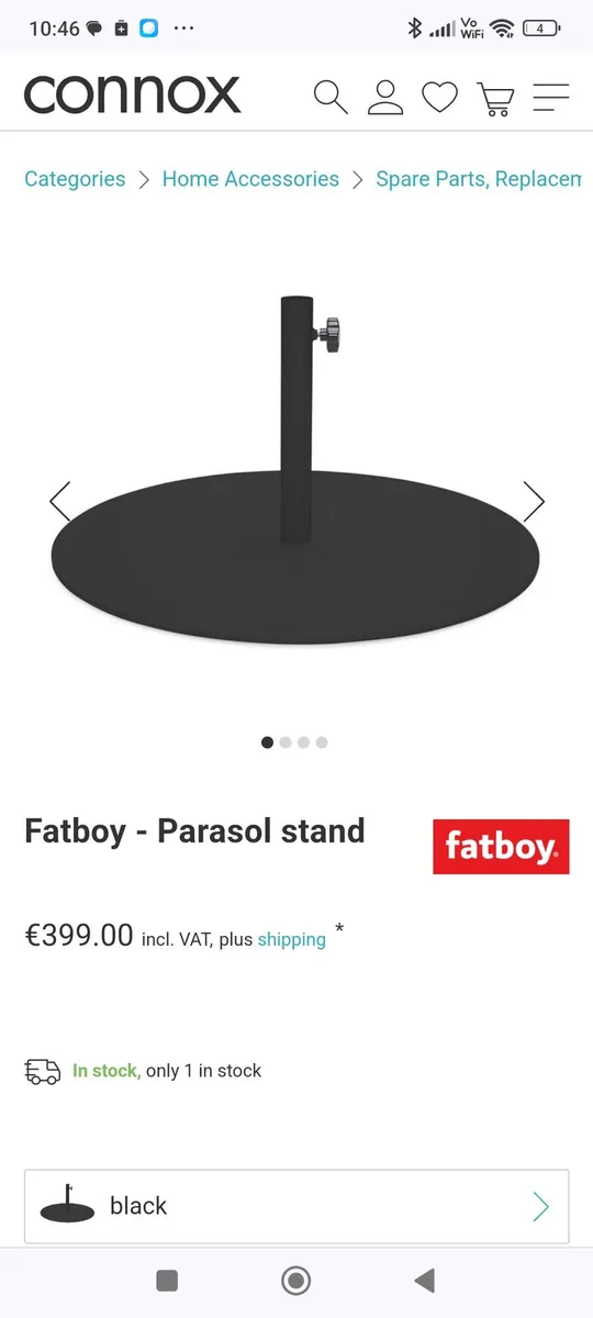 Fatboy parasol base - designer brand - Image 3