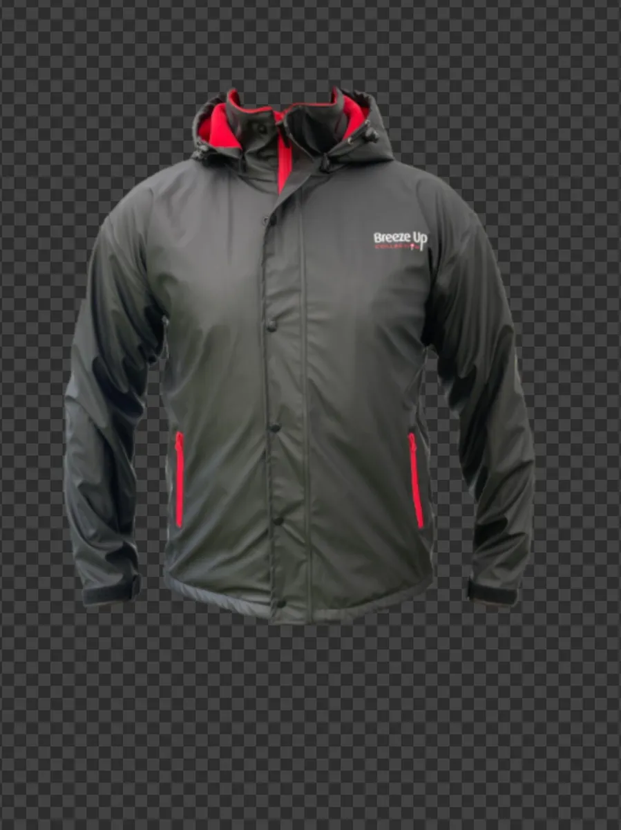 Breeze Up 'Monsoon' Waterproof Jacket Black Brande - Image 3
