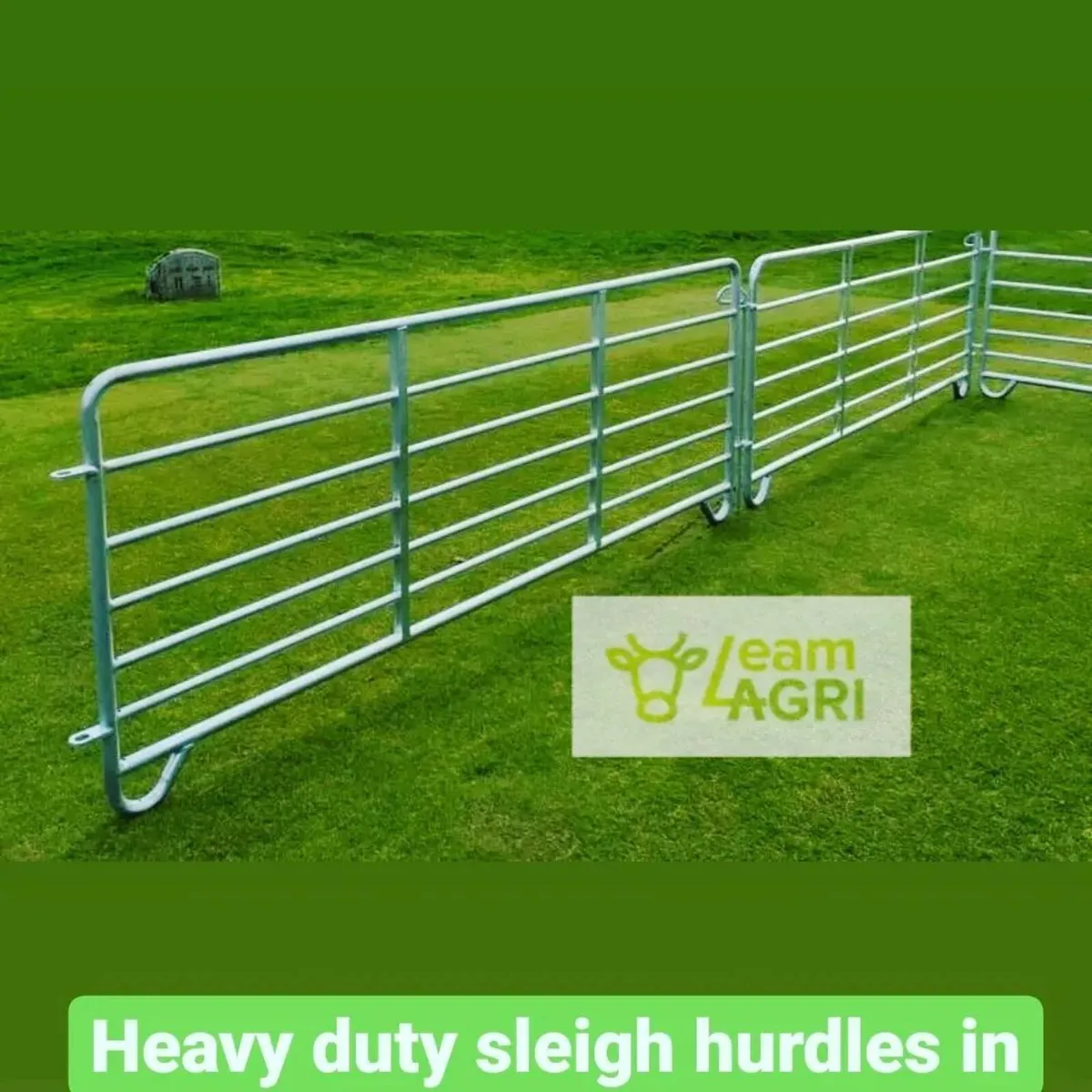 Sleigh Sheep Hurdles. 7ft - Image 4