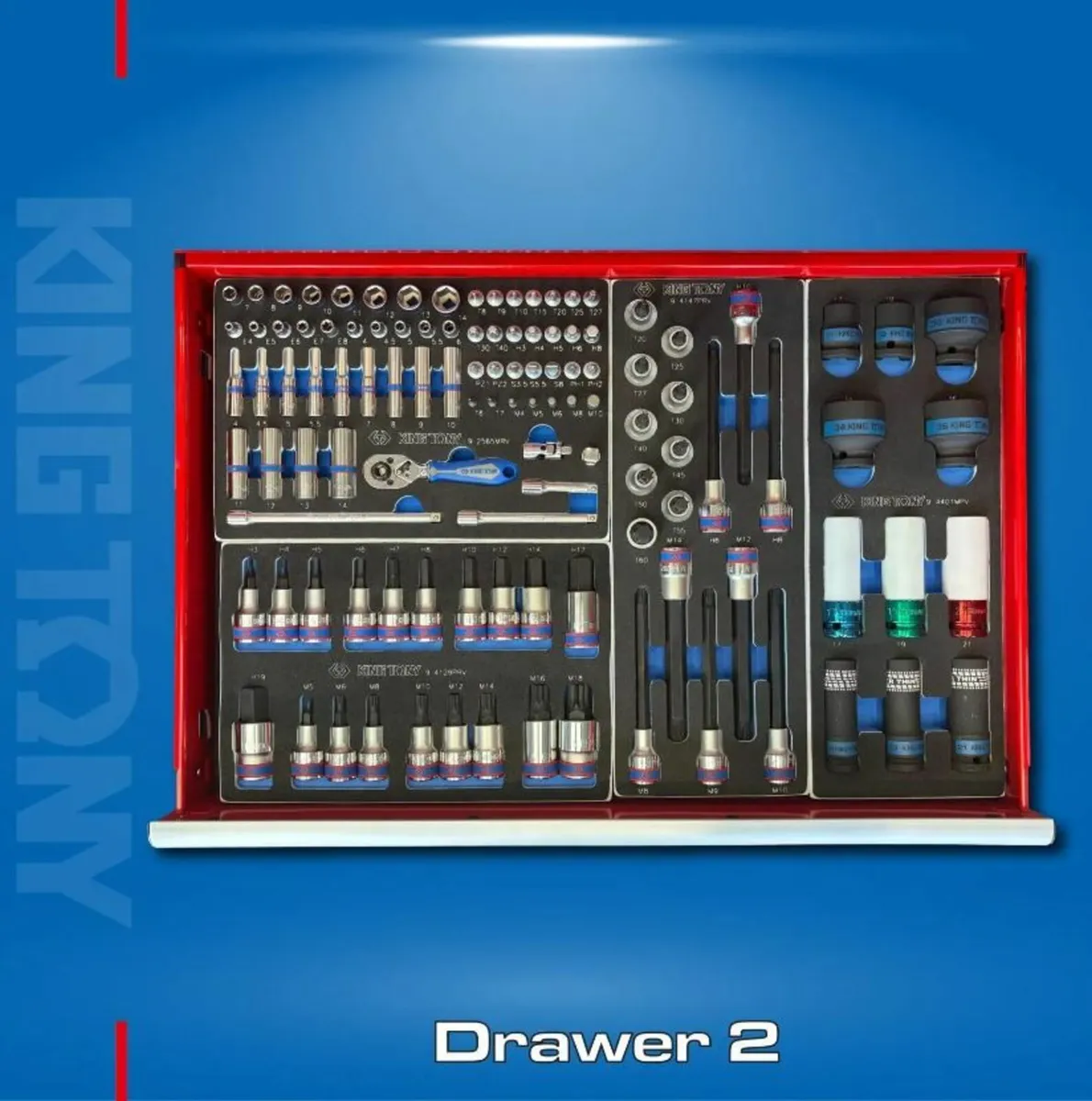 King Tony 286 Piece Tool Chest Kit With Tools - Image 4