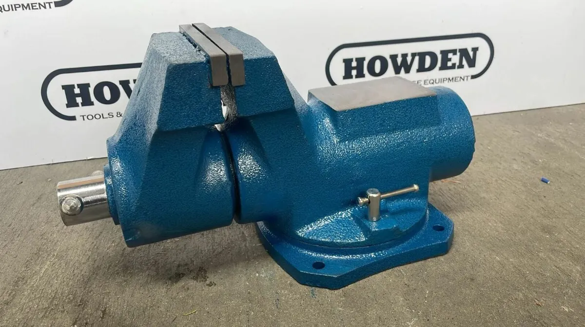 HTM Swivel Base Cylindrical Design Bench Vice - Image 1