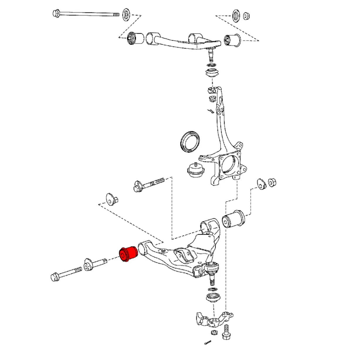 Toyota Landcruiser 10-21 Lower Wishbone Bushings - Image 2