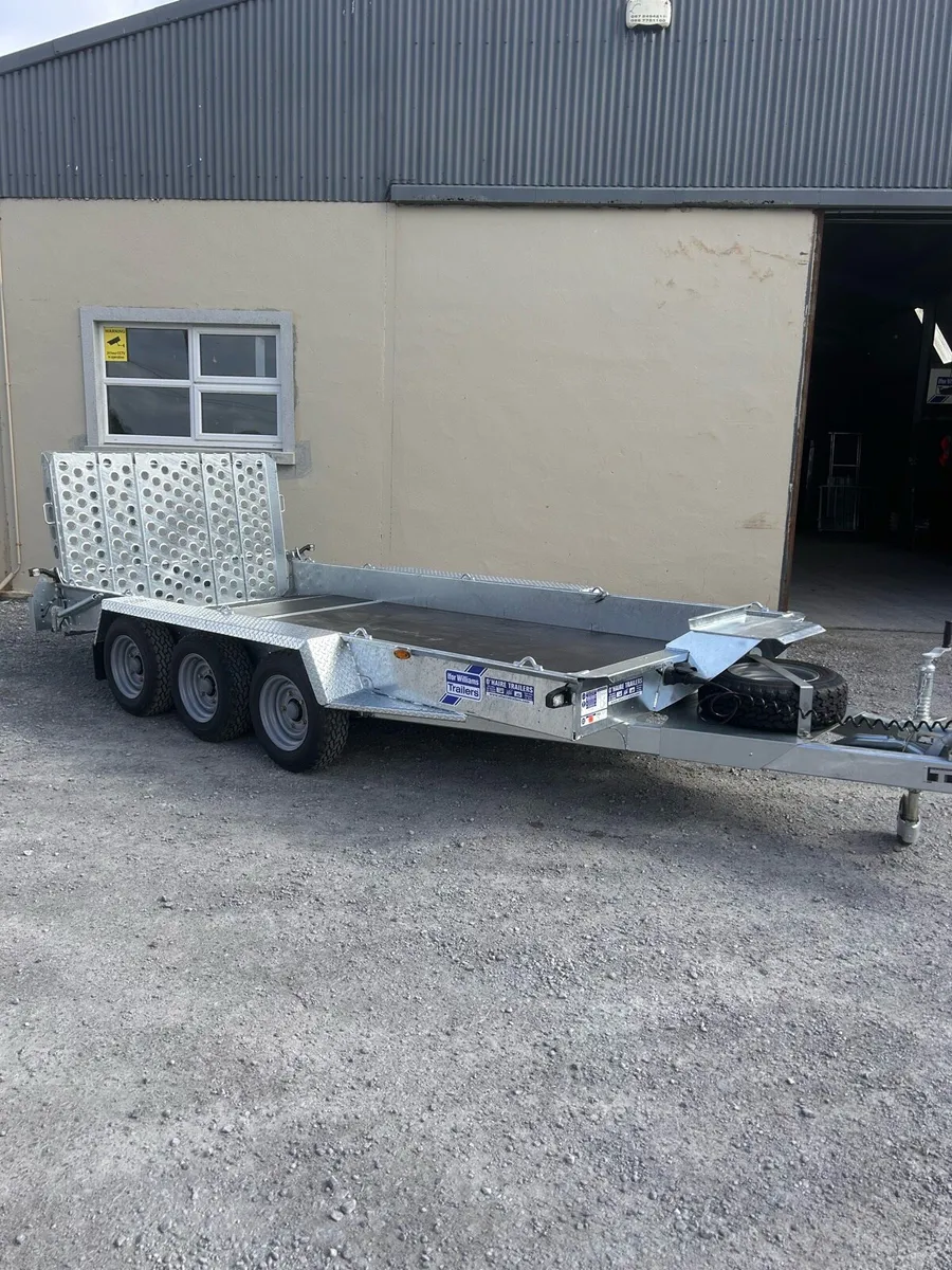 Full range Ifor Williams plant trailers in stock - Image 1