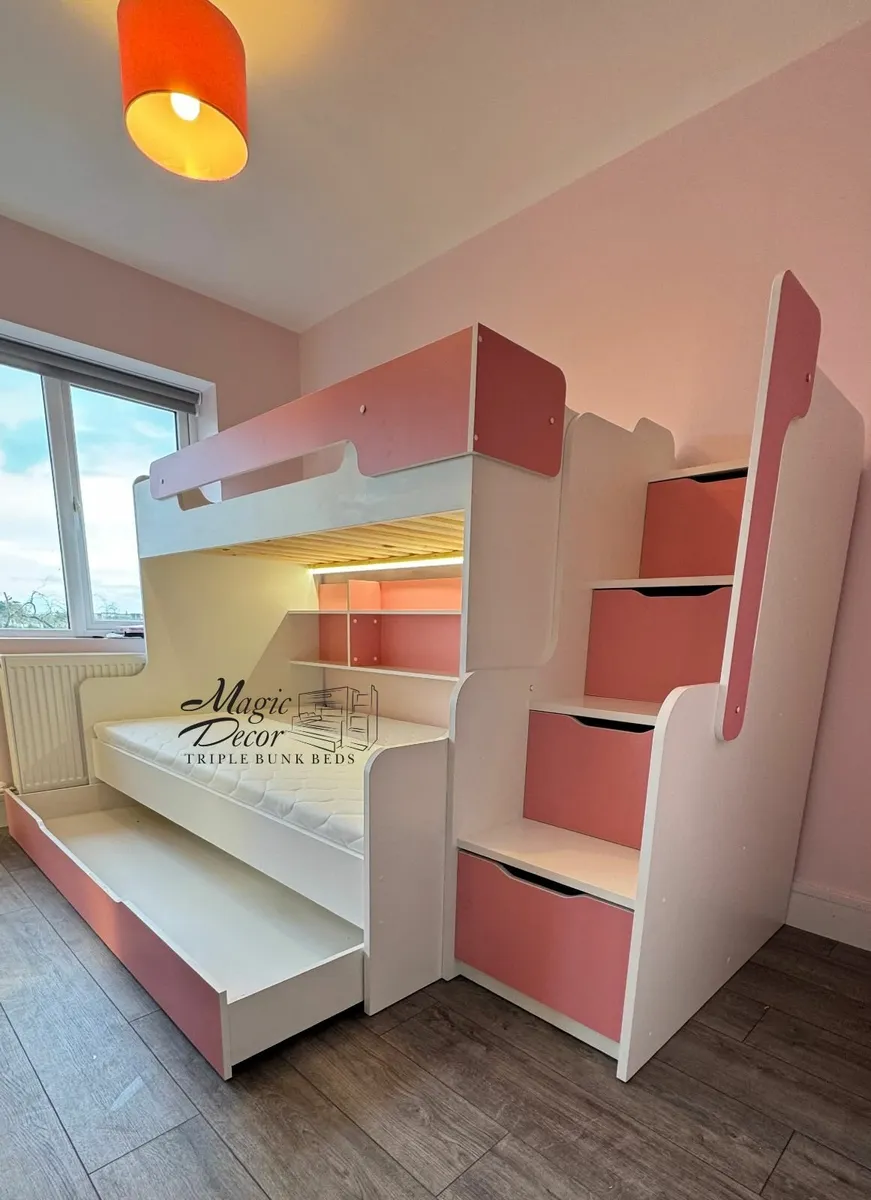 Henry Triple Bed with Mattresses - Free Delivery* - Image 1