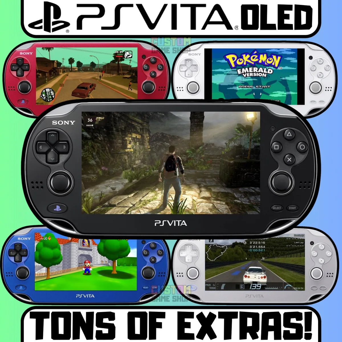 PlayStation Vita (PS Vita) OLED + Tons Of Extras! - Image 1