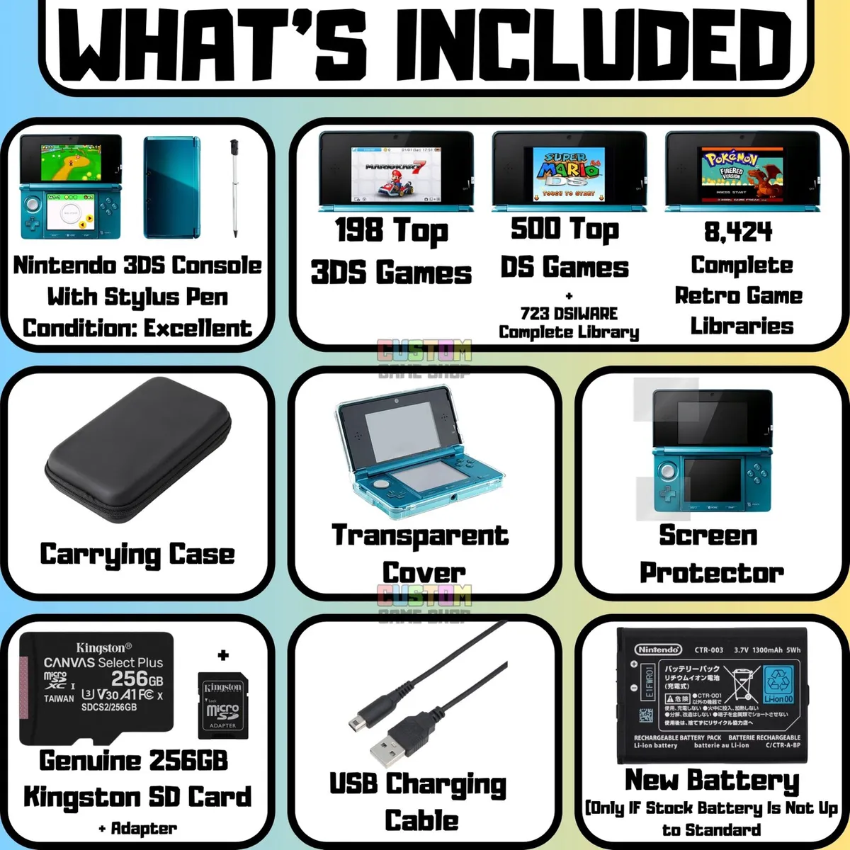 Nintendo 3DS Consoles + Tons Of Extras! - Image 2