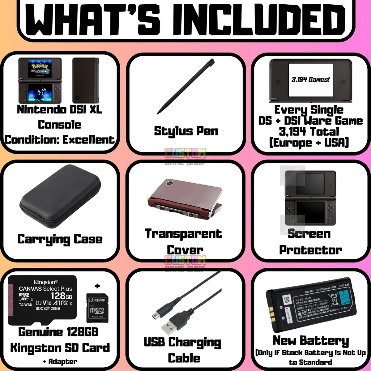 Nintendo DSI XL Console + Tons Of Extras DS - Image 2