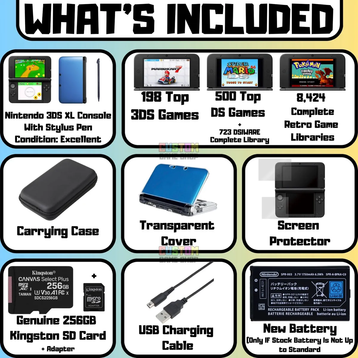 Nintendo 3DS XL Consoles + Tons Of Extras! - Image 2