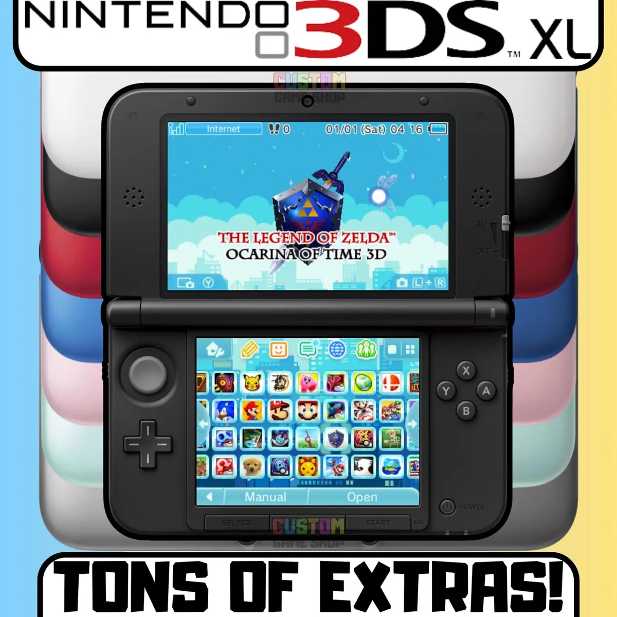 Nintendo 3DS XL Consoles + Tons Of Extras! - Image 1