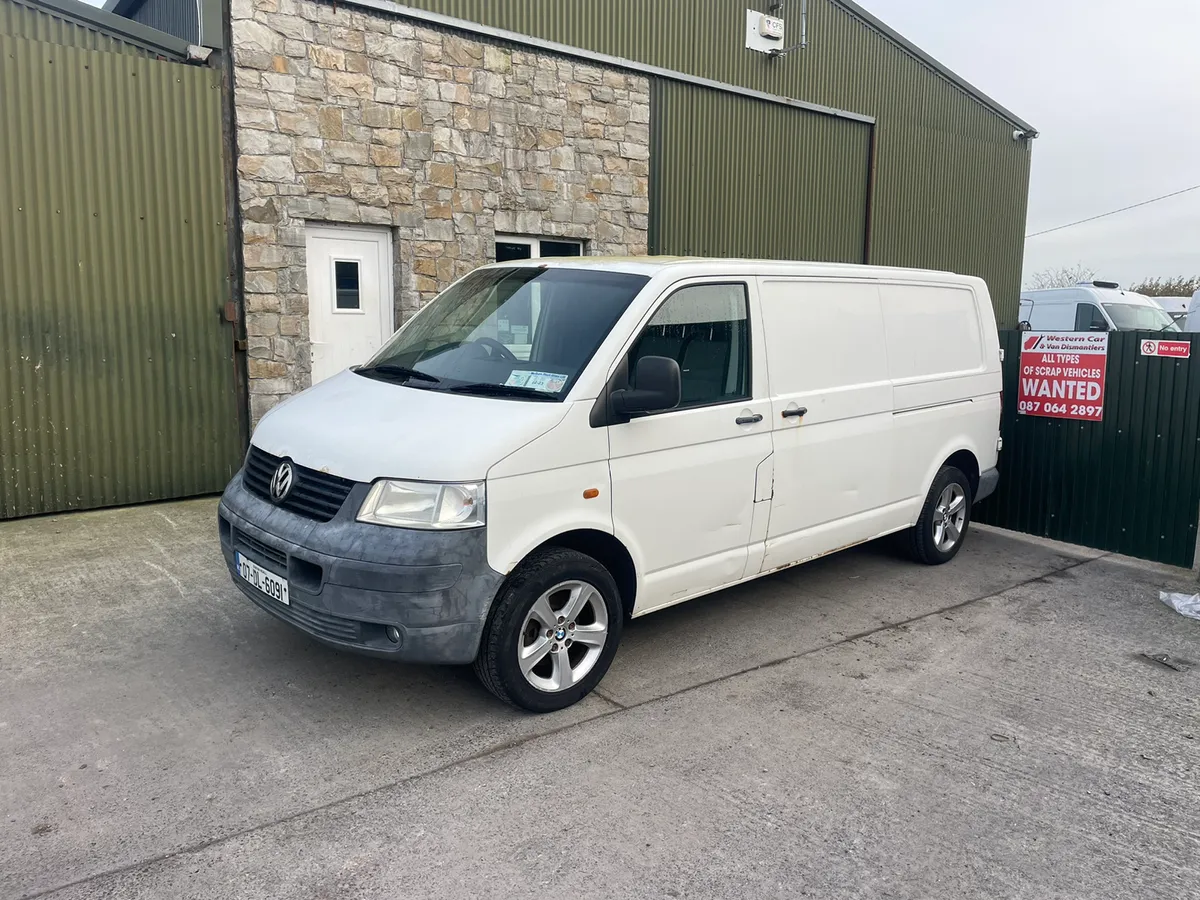 2007 vw transporter 2.5 tdi bnz for dismantling