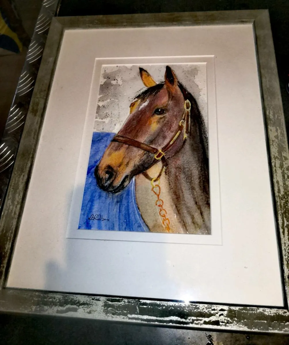 Lawrence Chambers The Brown Horse painting - Image 1