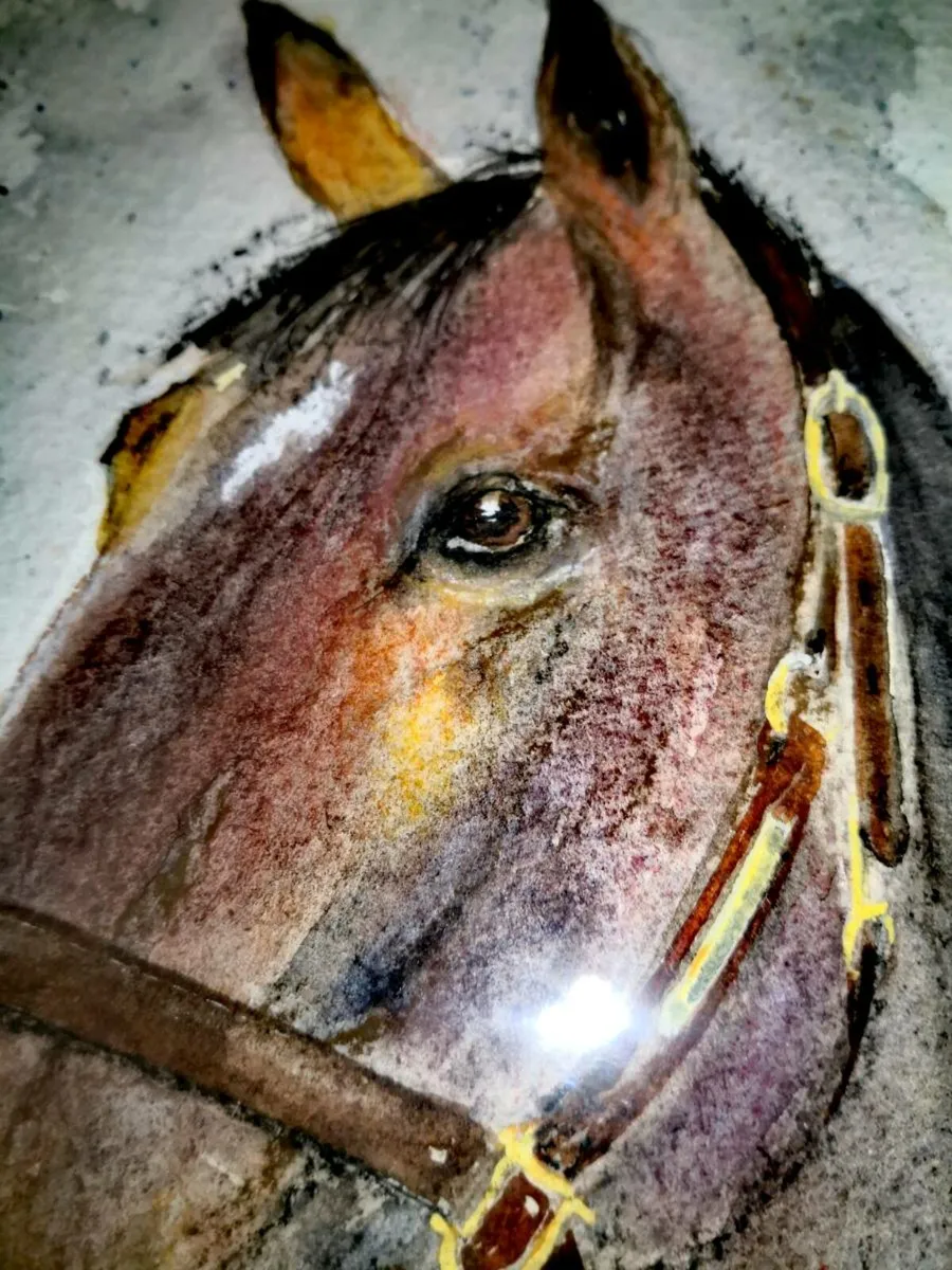 Lawrence Chambers The Brown Horse painting - Image 3