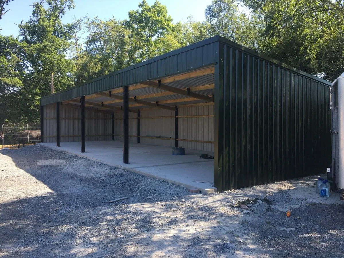 20ft x 63ft lean to kit shed ,reduced price ❌ - Image 2