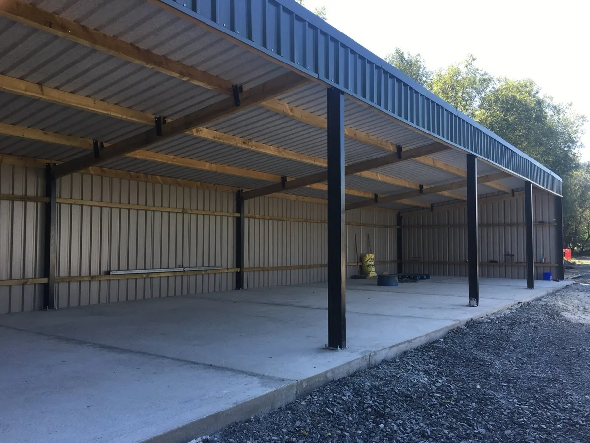 20ft x 63ft lean to kit shed ,reduced price ❌ - Image 3