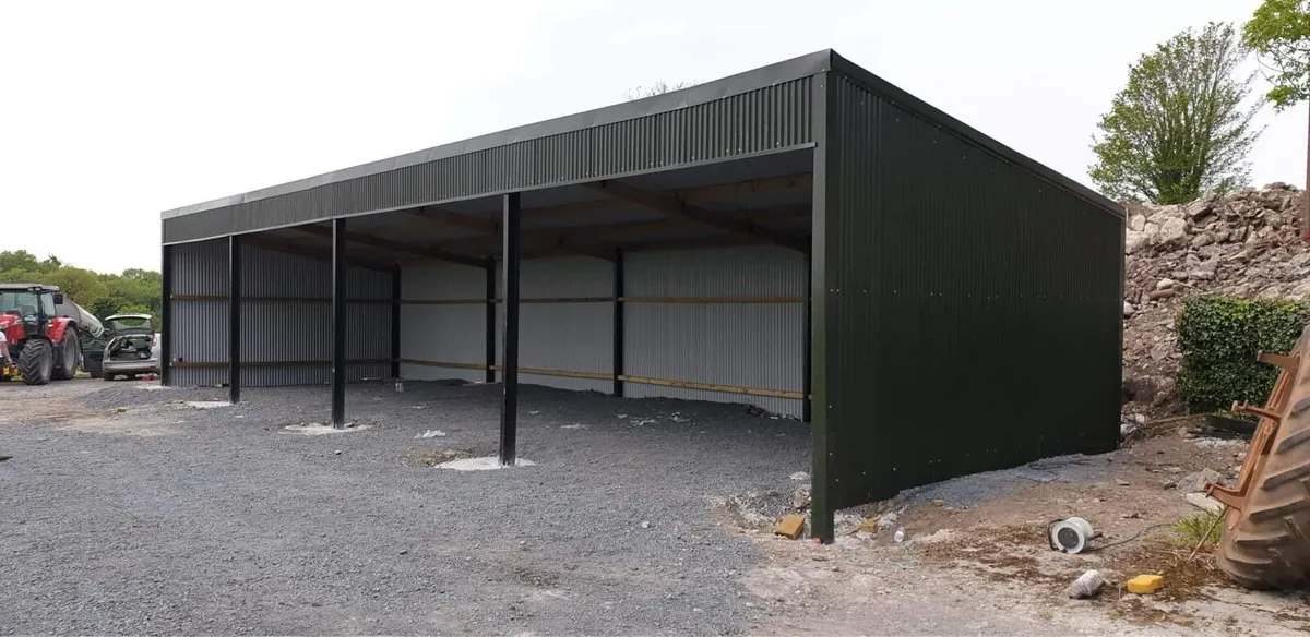 20ft x 63ft lean to kit shed ,reduced price ❌ - Image 1