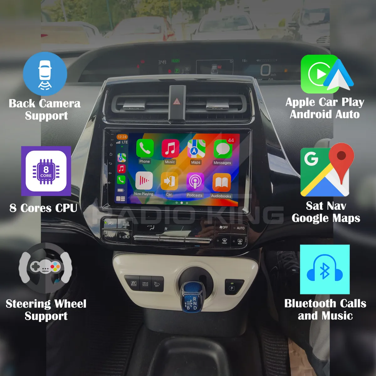 TOYOTA PRIUS OR ANY OTHER TOYOTA RADIO WITH CARPLA - Image 1