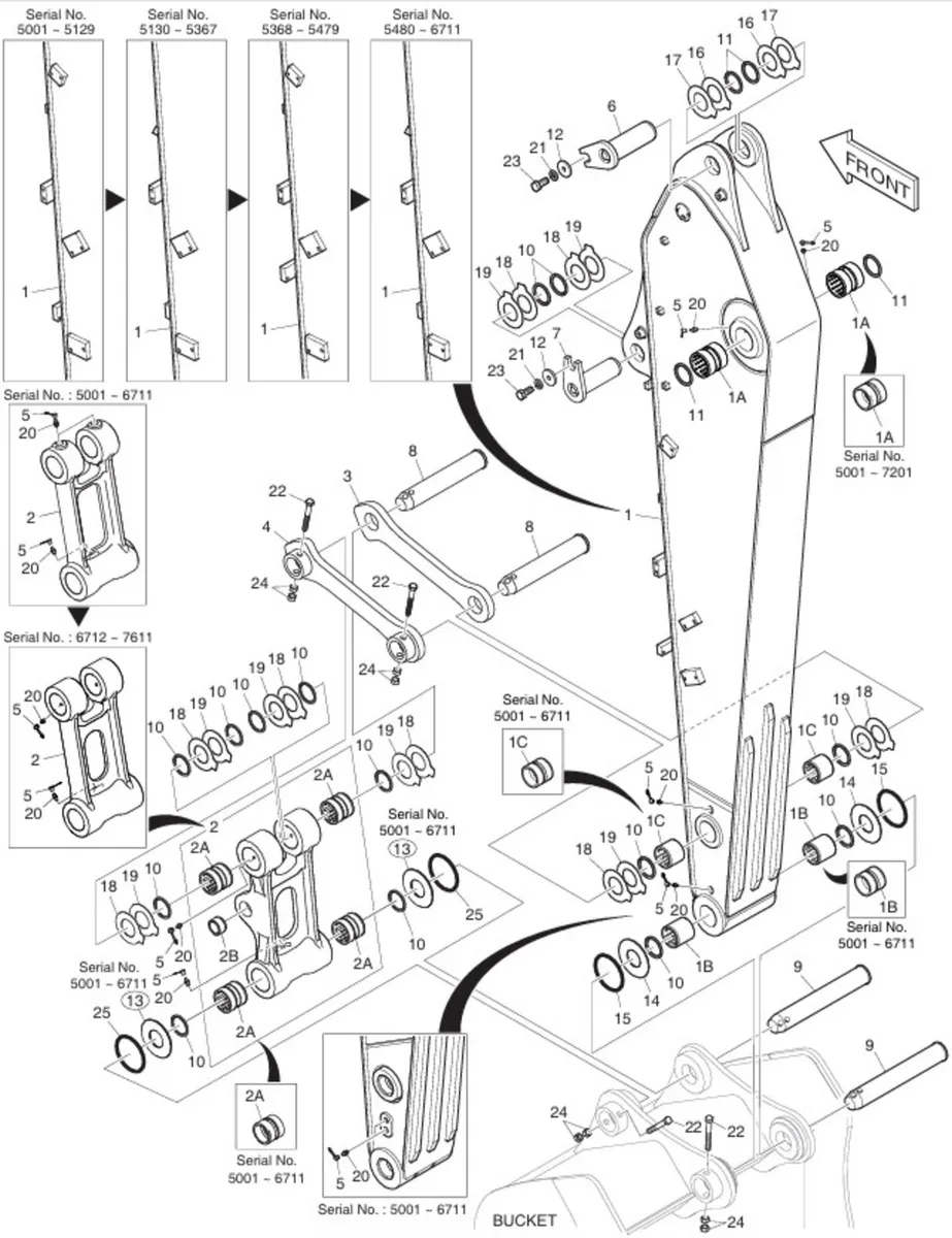 EXCAVATOR PINS AND BUSHINGS - Image 2