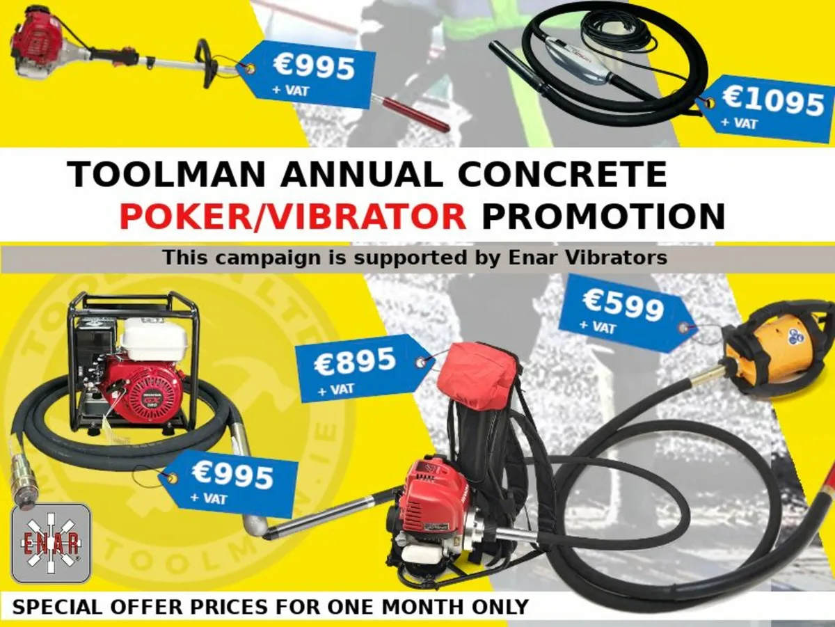 Honda Petrol Concrete Pokers - Image 3