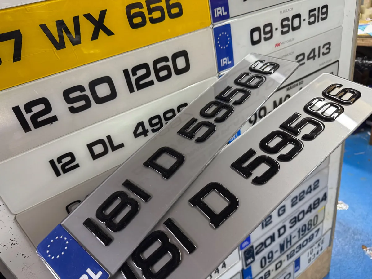 Upgraded number plates gel jap German style - Image 1