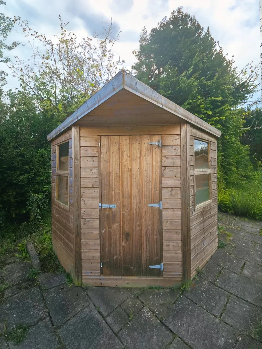 Wooden Corner Shed - Image 1