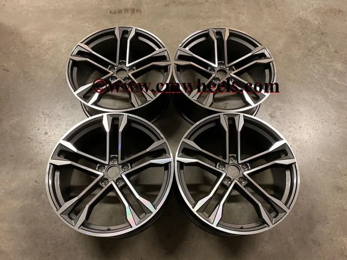 19" Inch SQ8 Audi style Alloys A3 A4 A6 Golf 5x112 - Image 4