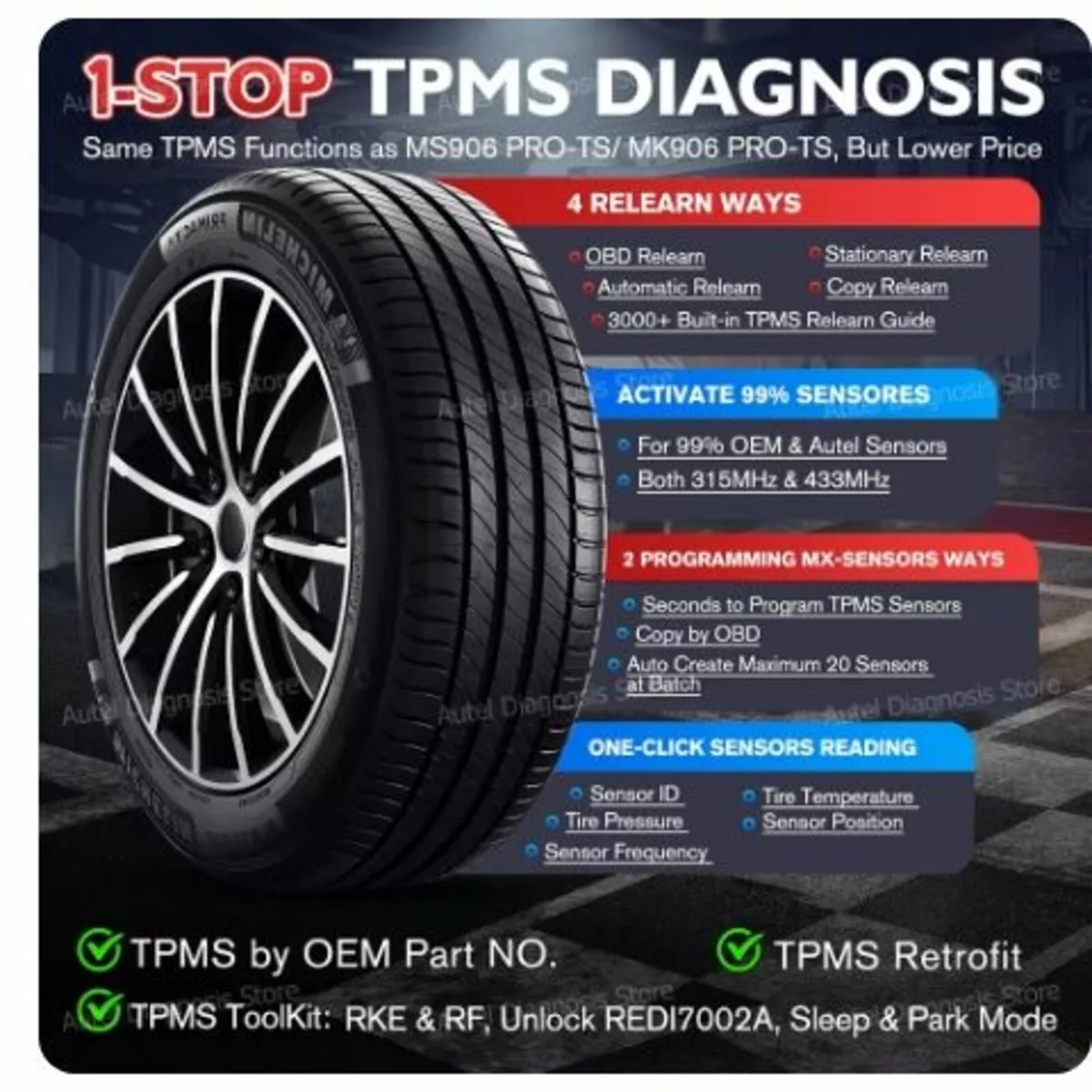 2026 Autel MaxiCOM MK900-TS  - TPMS scanner tool - Image 3