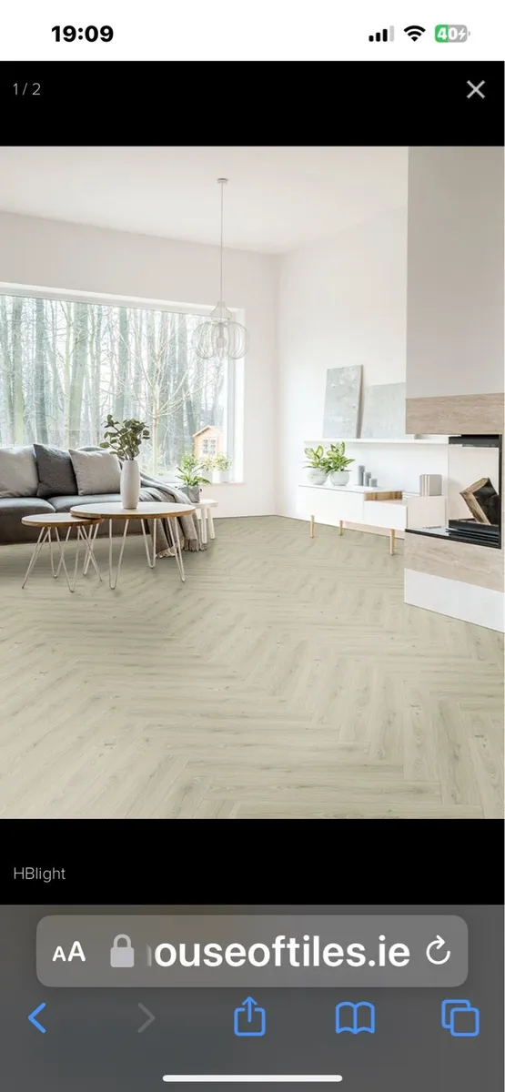 Herringbone laminate floor 12mm - Image 3