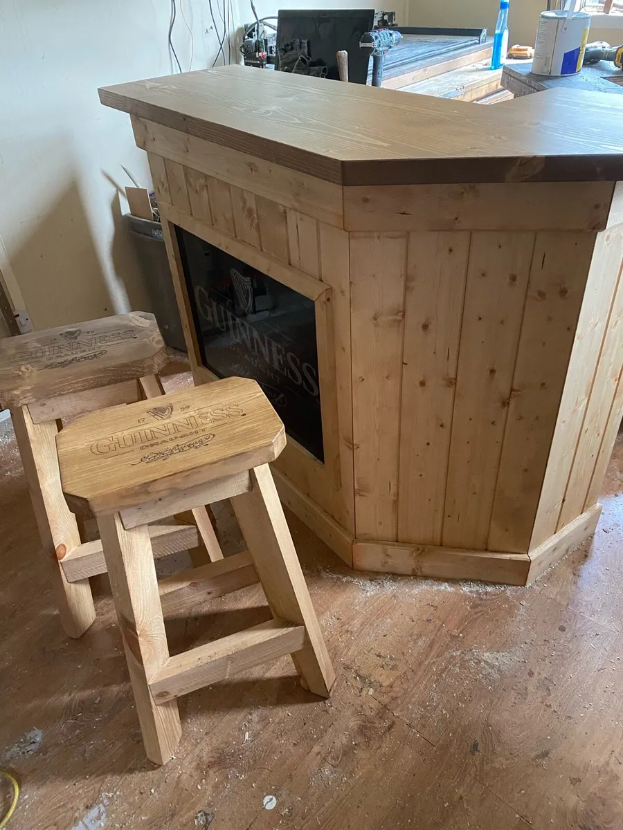 High BarStools Home Bar Stools Timber - Image 4