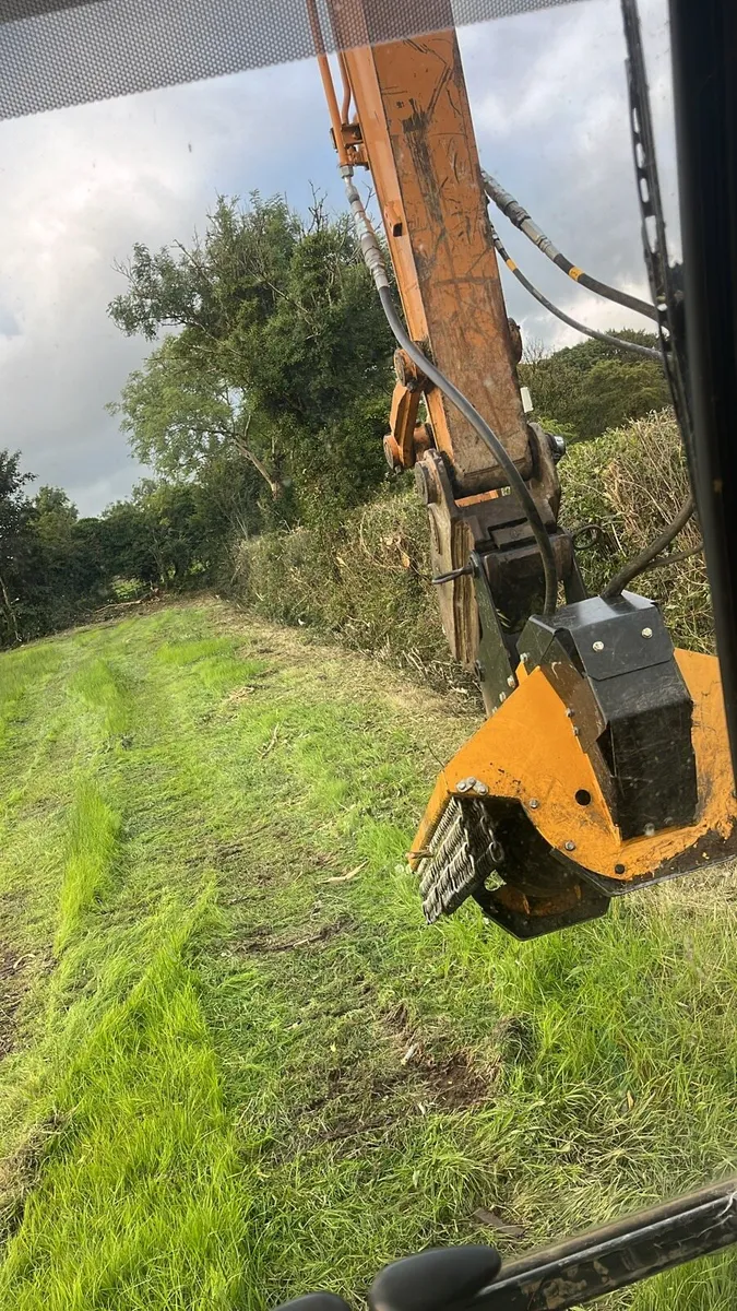 Digger hire tree shears/Mulcher, groundworks - Image 4