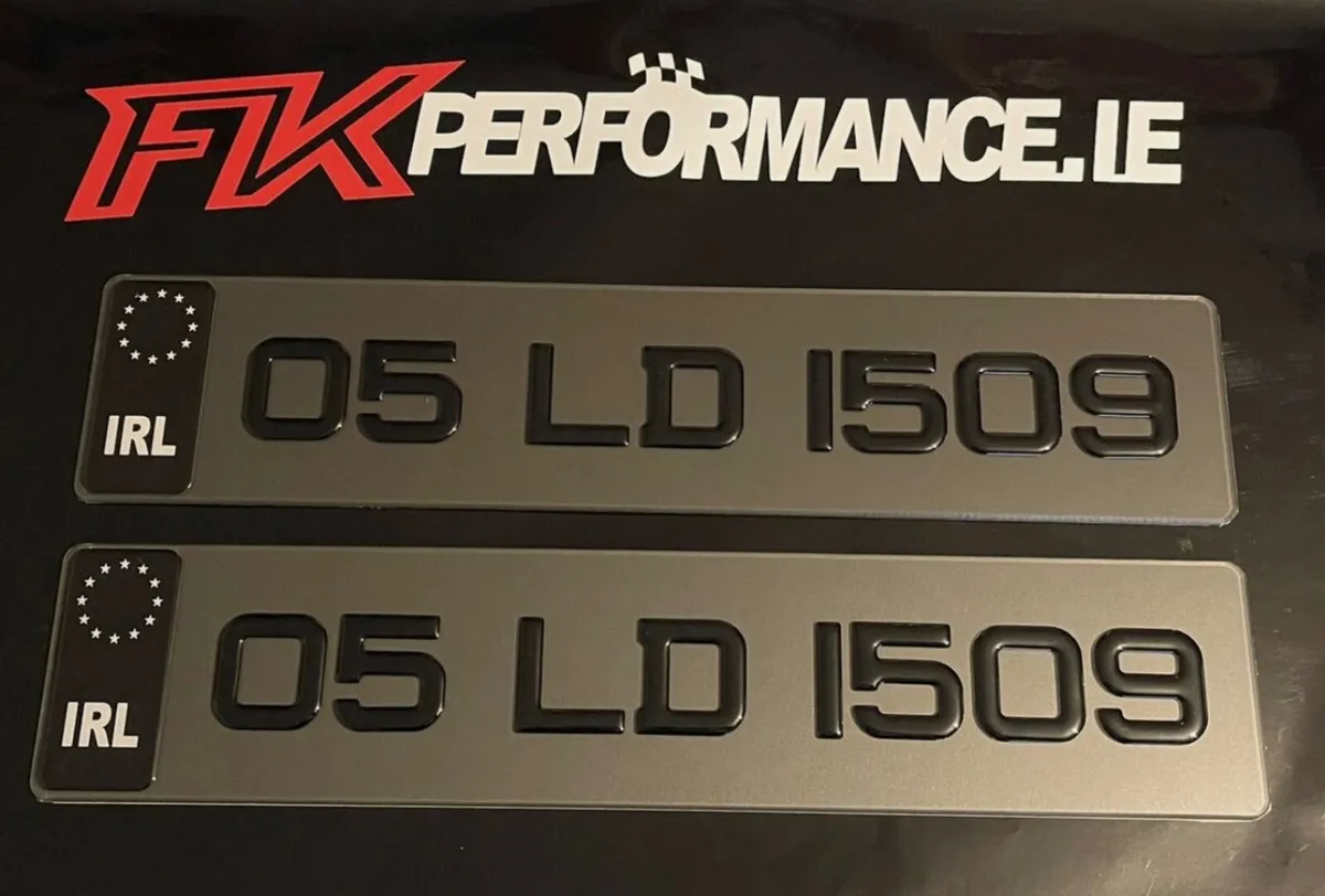 Tinted gel number plates delivered nationwide - Image 1