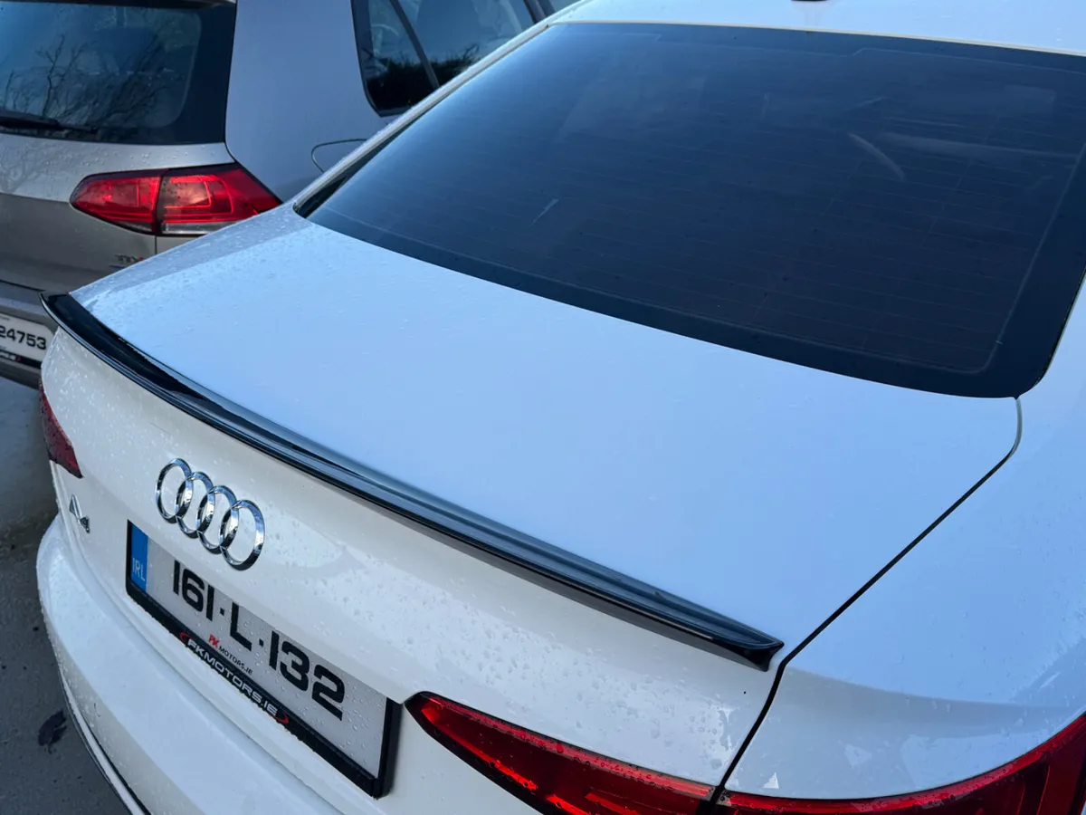 Audi a4 2016 + b9 boot spoiler gloss black - Image 2