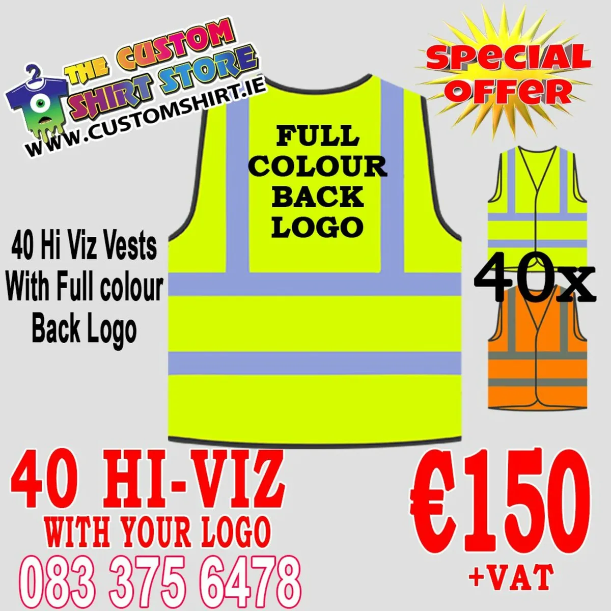 Hi Viz Full Colour Print Workwear - Image 2