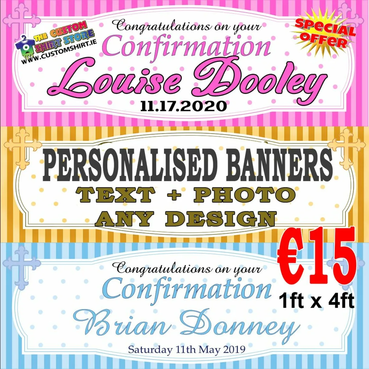 Personalised Party banner - Image 1