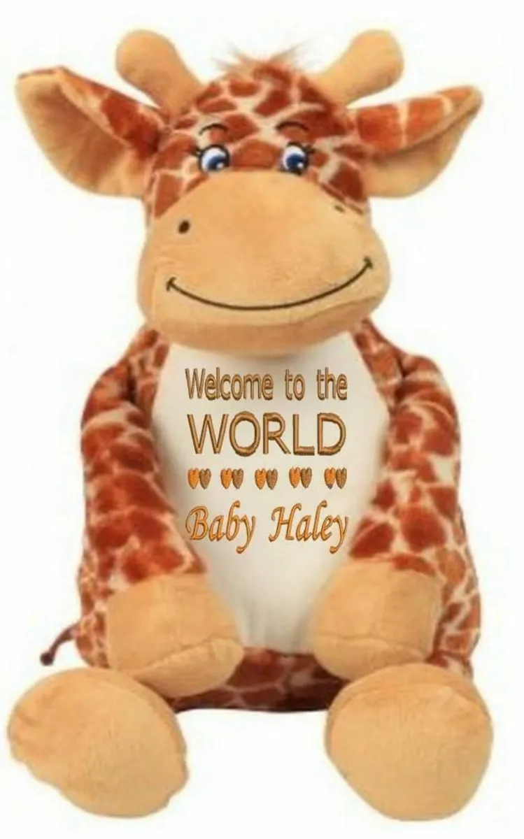 Personalised Teddy Gift Welcome New Baby Girl Boy - Image 2
